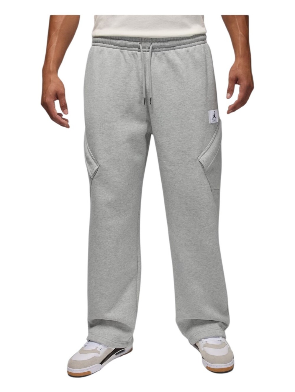 Jordan Mens Gray Flight Fleece Chicago Sweatpants Size Large